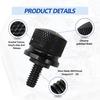 Motorcycle Aluminium Seat Bolt Tab Screw Mount Knob Cover Compatible with Harley Davidson 1996-2024, Black