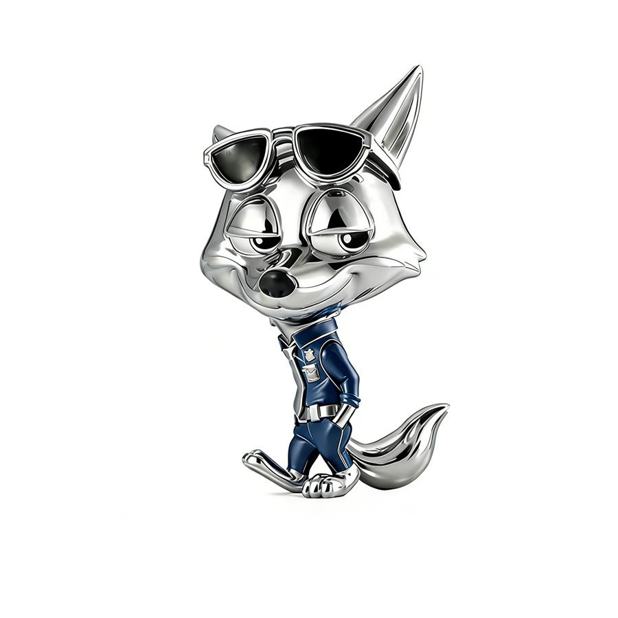 

New Charms DIY Fine Women Jewelry Gift Zootopia Series Judy Hopps & Nick Wilde Gazelle Beads Fit Original Snake Bracelets