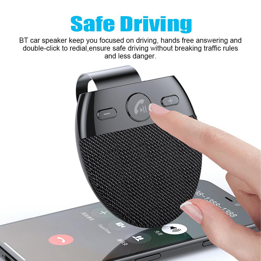 Hands- car speaker, 5.0 speaker with automatic onCelsiusoff for safe driving and dual phone connection