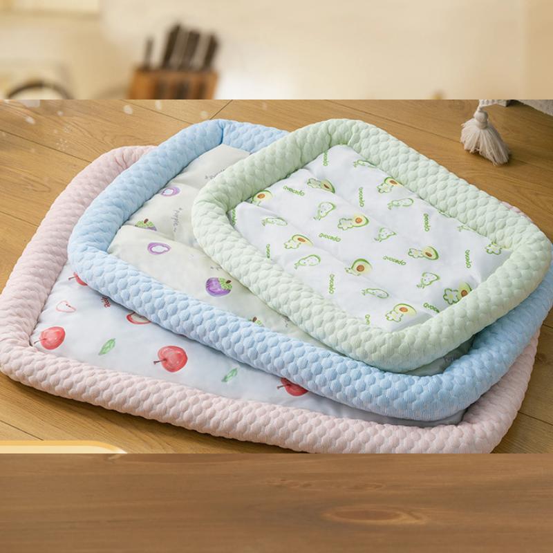 Summer Cooling Pet Cat Bed Cushion Ice Pad Dog Sleeping Square Mat for Puppy Dogs Cats Pet Kennel Top Quality Cool Cold