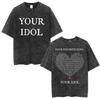 Yungblud IDOLS Album Tour  T Shirts Men Women Clothing Washed Vintage Short Sleeve Tshirts Oversized Casual Cotton Tshirt
