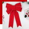 Handgemachte Weihnachten Rote Samtschleife Multi-Ohr Weinrote Samt Weihnachtsdekoration Weihnachtsbaumschleife Neujahrsdekorationen Geschenke