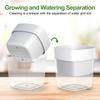Savaime laistantis gėlių vazonas su medvilnės virvele, matomu vandens lygio langeliu, apatinio laistymo vazonas, automatinio laistymo vazonas