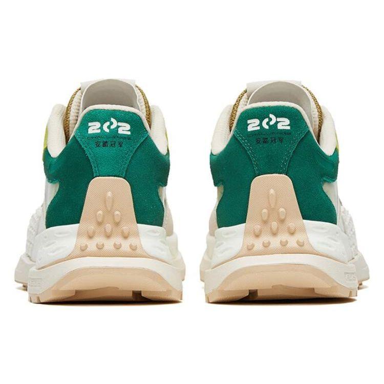 Anta Champion Series Star 202 Non-Slip Wear-Resistant Low-Top Sports Casual Shoes Men sneaker White Green 112318881A-1