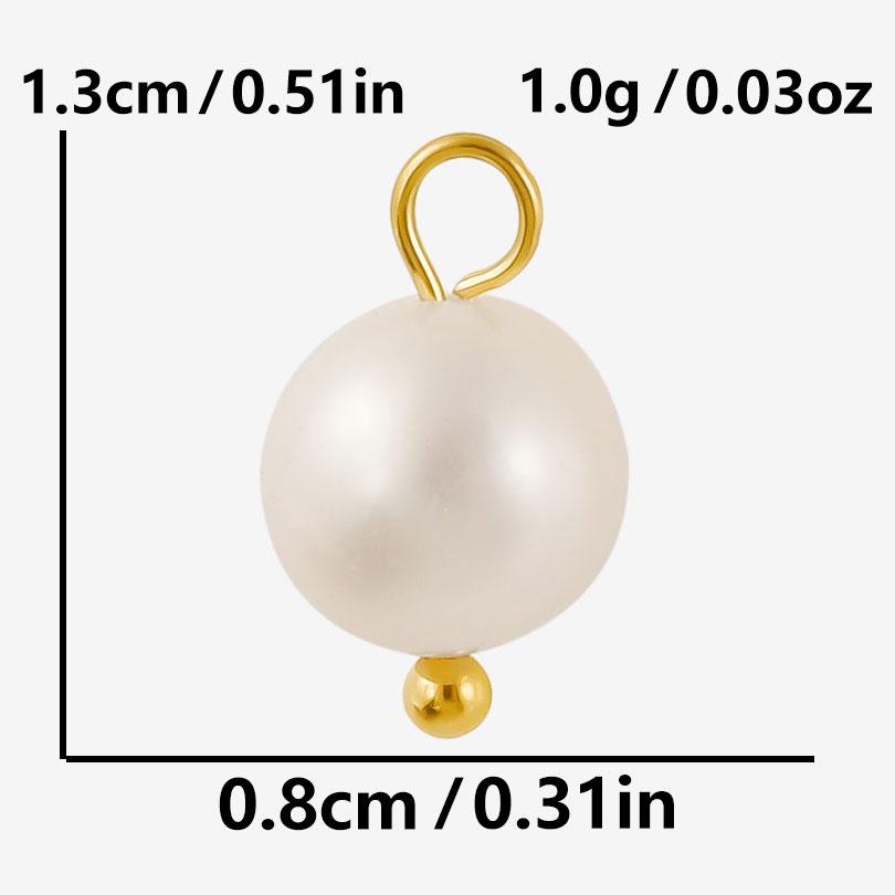 2pcs Irregular Round Three-Dimensional Real Shell Pearl Charm For Jewelry Making Supplies Handmade Sea Beach Accessories Pendant