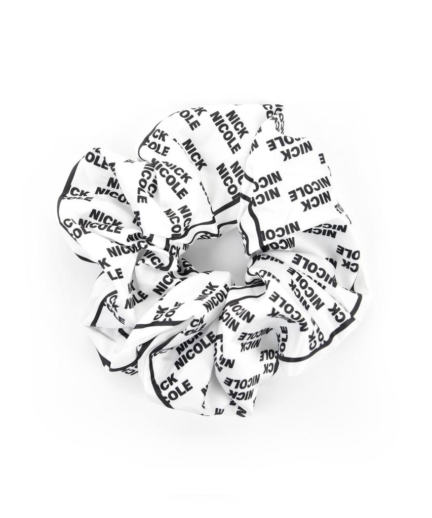 Nick&Nicole Nicole Logo Satin Hair Scrunchie_2 Color