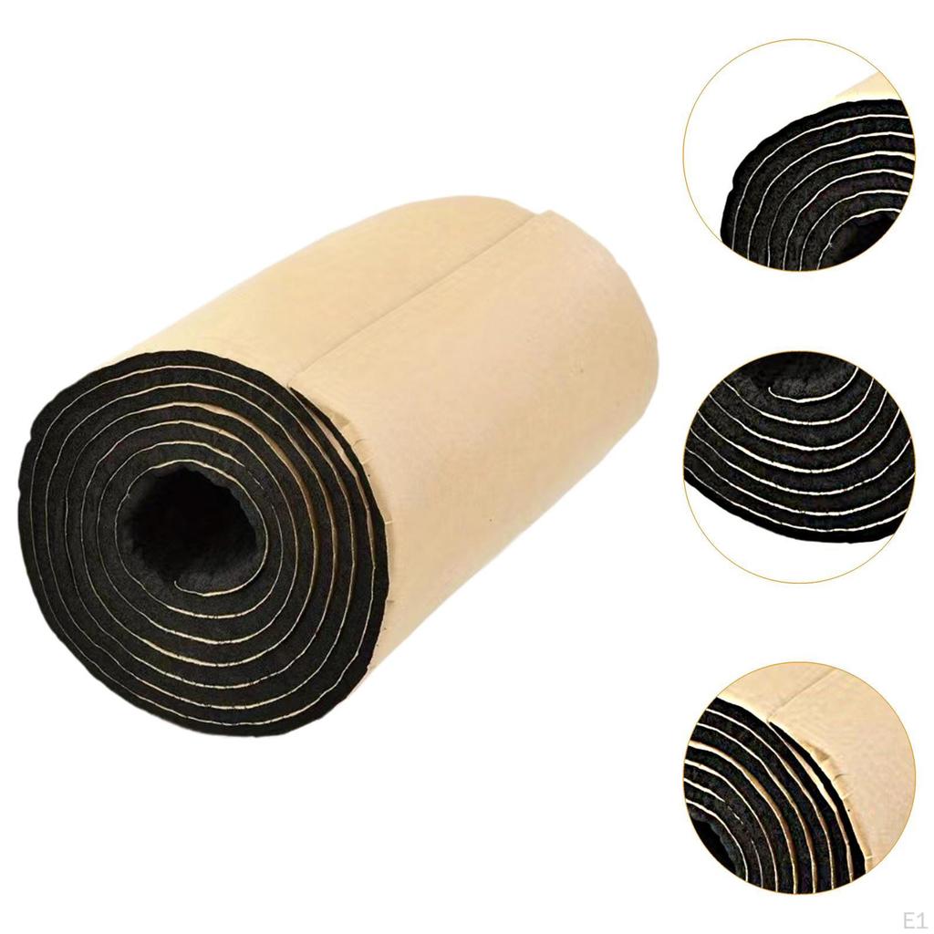Sound Heat Insulation Mat 200cm 10mm Thickness Pad Noise Reduction for Trunks Engine