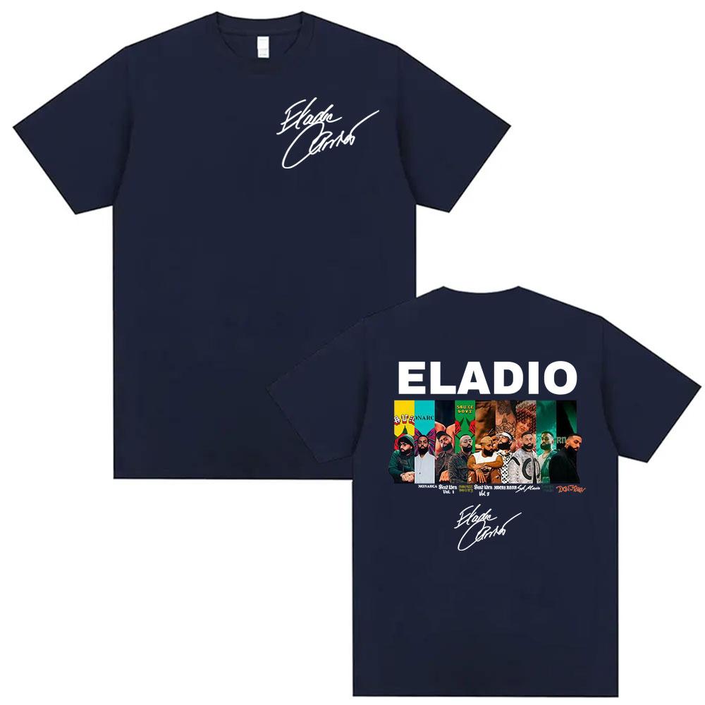 2025 Summer Rapist Eladio Carion Album Graphic Tshirt Male Gothic Hiphop Retro Tshirt Super Cotton High Quality Tshirt