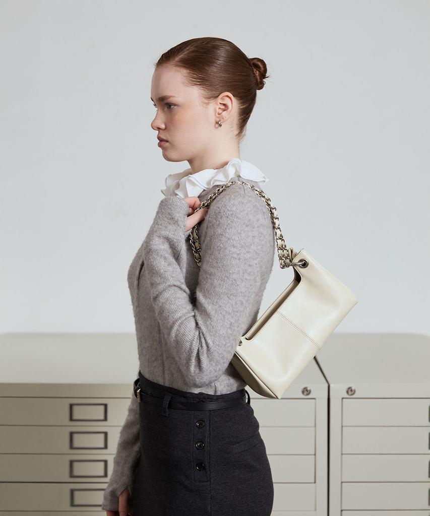 Lovecharm Maël Shoulder Bag_S_Chain_Cloud Cream