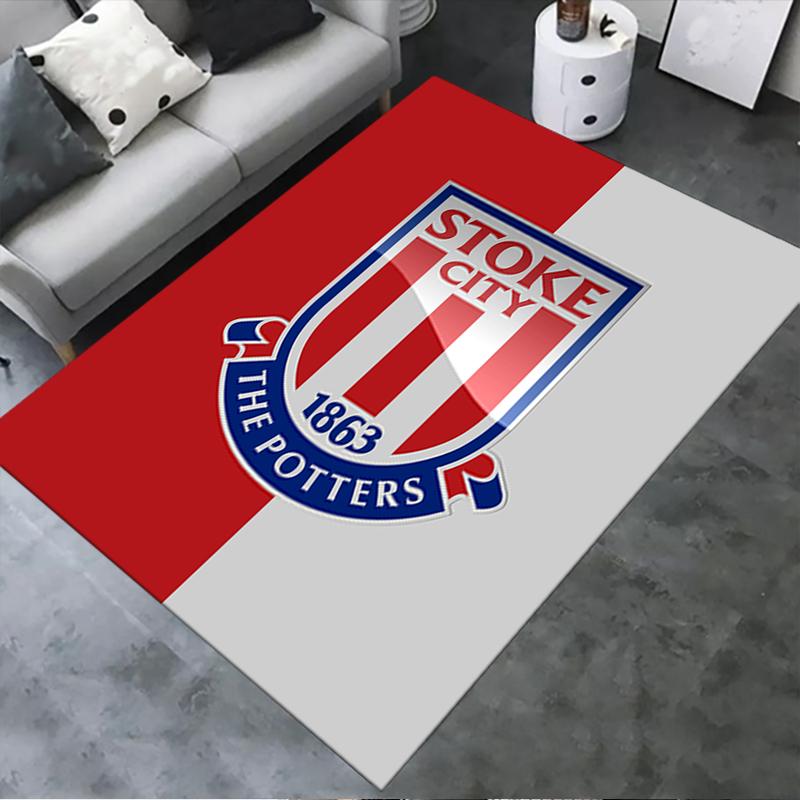 2025 New Stoke City FC Carpet Rug for Living Room Bedroom Home Sofa Decoration,Kids play Non-slip Floor Mat182
