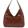 Large Capacity Bag Women 202 Spring And Summer Soft Leather Bucket Bag Commuter Tote Bag College Student Class Shoulder Bag