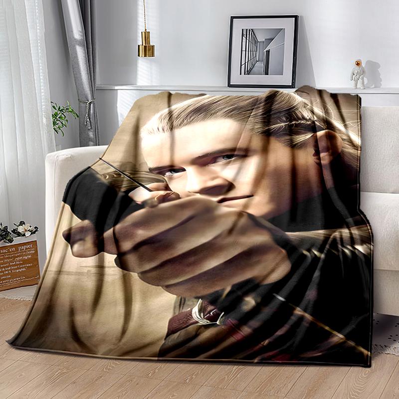 1pc Blanket The Lord of the Rings1 Print Design, Lightweight Blanket for Sofa, Bed- Soft &Warm, Gift for All Seasons like Christmas, Halloween