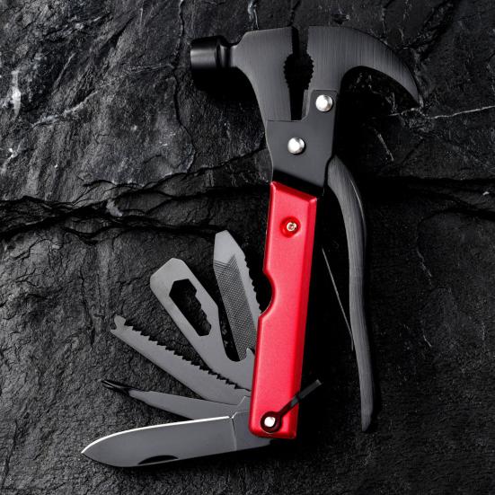 

Портативный многофункциональный нож-молот с ручкой, легкий портативный карманный нож, мужские аксессуары для многофункциональных инструментов красный