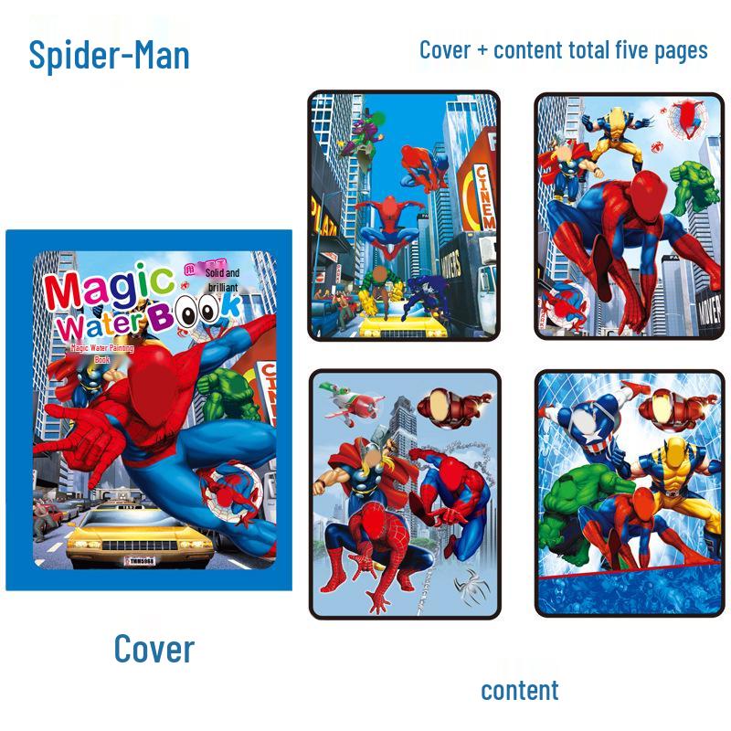 Children's Reusable Magic Water Painting Book: Educational Drawing & Coloring Set