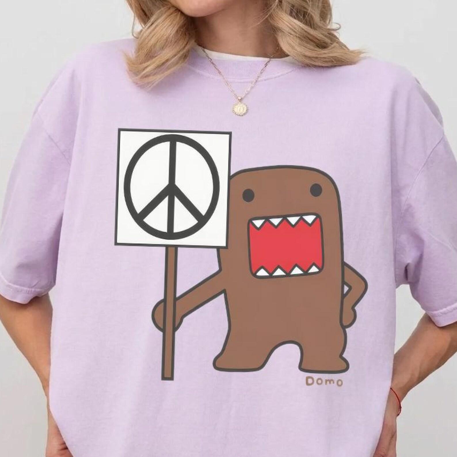 Comfort Colors® Domo Peace Shirt – Y2K Shirt,Harajuku Shirt,Kawaii Shirt,Domo Tshirt M