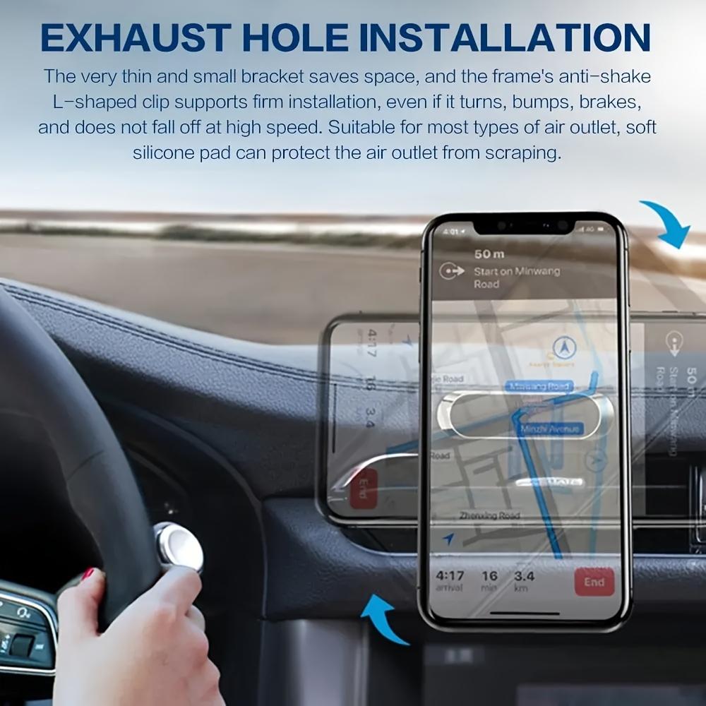 Universal Magnetic Car Mount Durable Aluminum Alloy, Waterproof & Shockproof, 360-Degree Adjustable for Dashboard