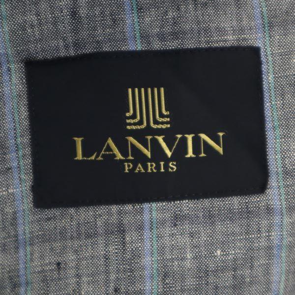 Lanvin Linen Tailored Jacket R48-45 Gray Men's Used