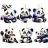 Christmas Panda Advent Countdown Multifunctional Acrylic for Cartoon 2D Calendar 2025 Kids Pendant Home Decorations
