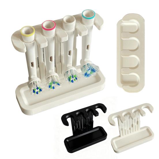 Toothbrush Head Holder Electric Toothbrush Head Stand Toothbrush Organizer Holds 4 Toothbrush Head for Oral-B Bathroom Sink Storage
