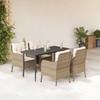 VidaXL Garden Dining Set with Cushions 5 Pcs, Patio Table and Chairs, Outdoor Furniture Terrace, Modern, 3211964