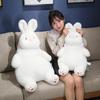 Cute Lazy Rabbit Plush Doll Soft Cute Little White Rabbit Cloth Doll Big Throw Pillow Girl Bed Sleeping Pillow Gift