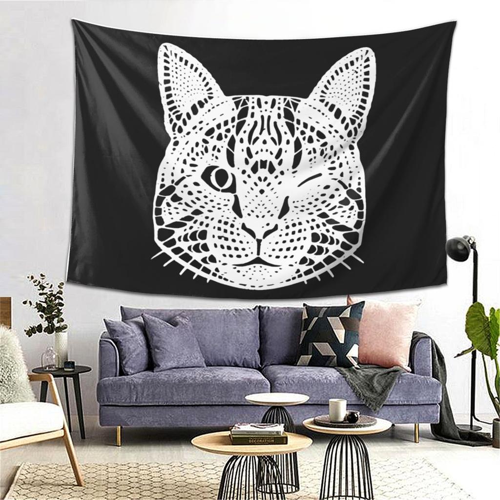 Baby Lasagna Cat Tapestry Wall Hanging Aesthetic Home Decor Tapestries for Dorm Room