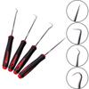 4 Pcs Car Auto Vehicle Oil Seal Screwdrivers Set O-Ring Seal Gasket Puller Remover Pick Hooks Durable Tools