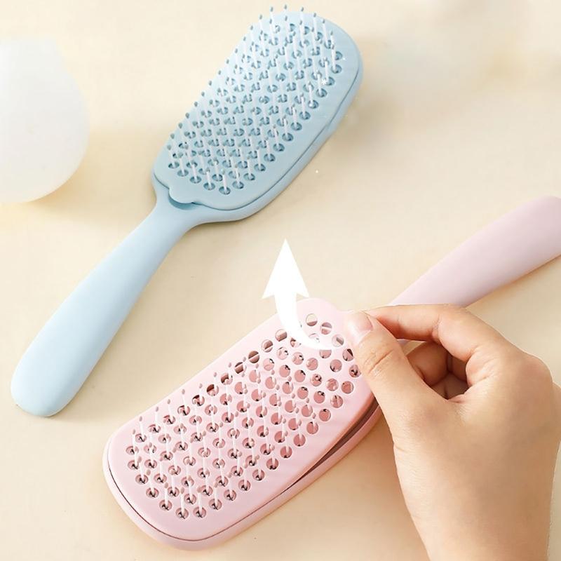 Soft Bristles Hair Comb for Scalp Massaging and Styling Curly Detangler Hairbrush Suitable for Travel and Home Use