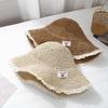 Summer Hats For Women Sun Hat Lace Brimmed Sun Hats Ladies Breathable Beach Accessories Bucket Hat Seaside Holiday Foldable New