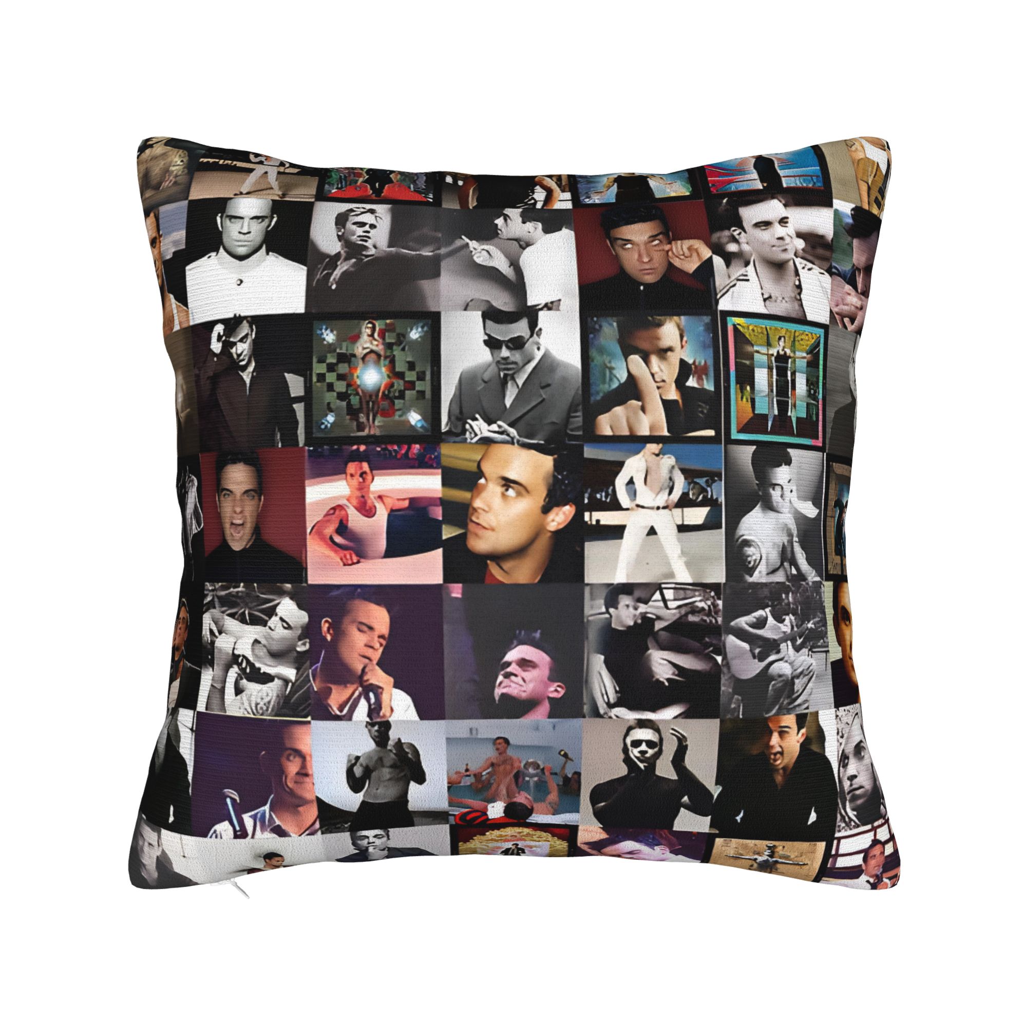 Robbie Williams Tour Pillow Case  Soft Pillow Cover Fashion Pillowcases For Sofa Home Decoration 12x12Inch
