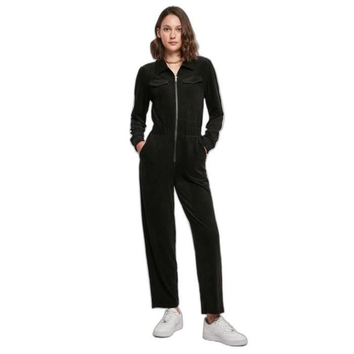 Combinaison En Velours Côtelé Femme Urban Classics - Noir - L