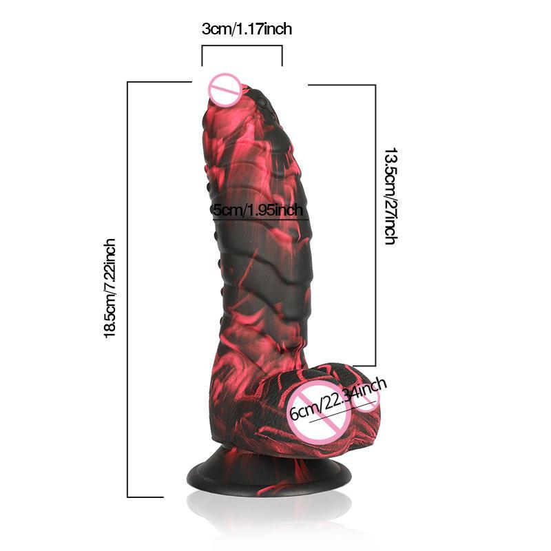 Large Size Silcone Suction Big Dong Realistic Dildo Men Women Adult Sex Toy