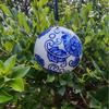 Blauer und weißer Jingdezhen Keramikkugel-Anhänger - Auto- und Weihnachtsdekoration.