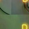 Англійська Літера Філамент COB LED Філамент DC3V Свічка Едісона Жовті Діоди Світло для Вечірки Декоративне Світло Аксесуари DIY