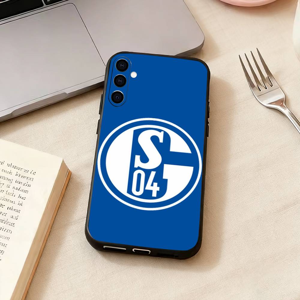 S-Schalke 04-PC-C   Phone Case For Samsung Galaxy A73,A72,A71,A70,A53,A52,A51,Soft Silicone Black Cover
