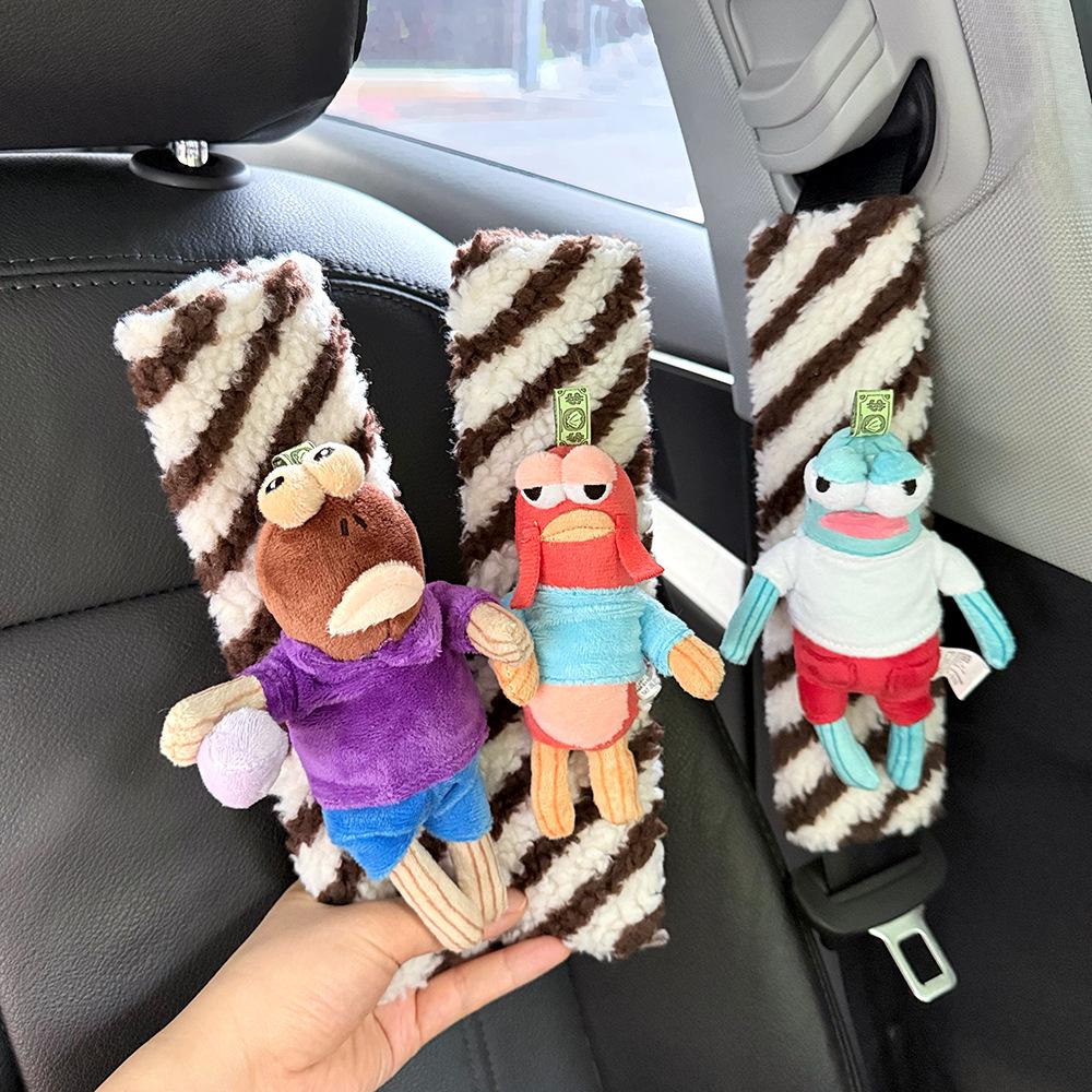 SpongeBob Seatbelt Plush Pad: Anti-Neck Chafing and Shoulder Rubbing Protection