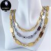 Trendy Men's Handmade Stainless Steel Emperor Chain Necklace Set