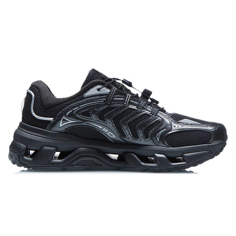 Li Ning Mountain Color Fabric Cushioning Slip Resistant Abrasion Resistant Breathable Low Top Running Shoes Men's AGLR079-2