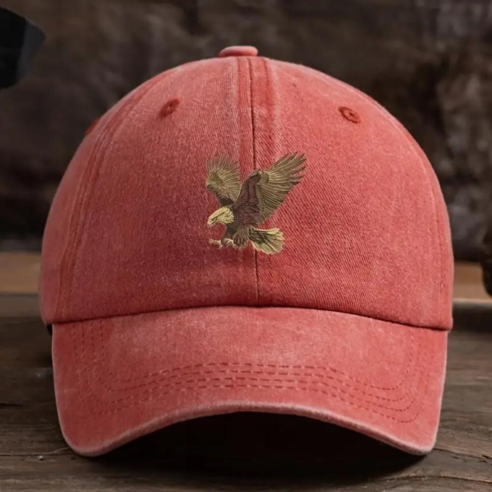 Adjustable Eagle Print Baseball Cap  For Man Women Hiking Fishing Vacation Exploration