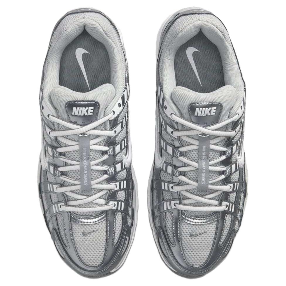 Nike P-6000 WMNS Grey Fog/Metallic Cool Grey/White Mesh Casual Shoes IO3496-001