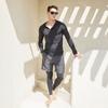 Beijigelleu Men'S Hooded Zip-Up Rash Guard Beach Shorts Set Bem-W903K