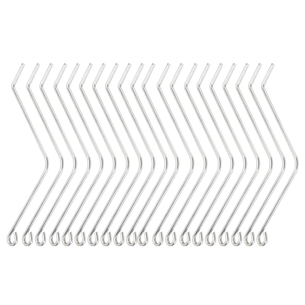 20PCS Stainless Steel Beehive Connectors Bend Wire Holder for Wooden Beehive Beekeeping Tools