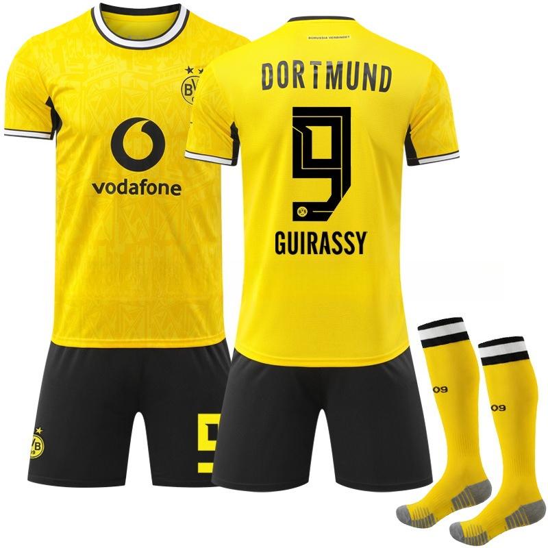 2627 Dortmund Domácí fotbalová uniforma Nová vosa Ne. 9 Gilas 11 Royce Sportovní dres