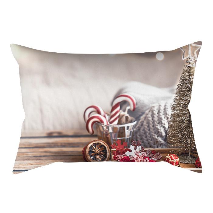 New Christmas Waist Pillowcase, Christmas Home Sofa Headboard Cover