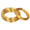 2 Rolls 1.0mm 2.0mm Aluminum DIY Jewelry Craft Making Wire Flexible Floral Jewelry Wire Gold