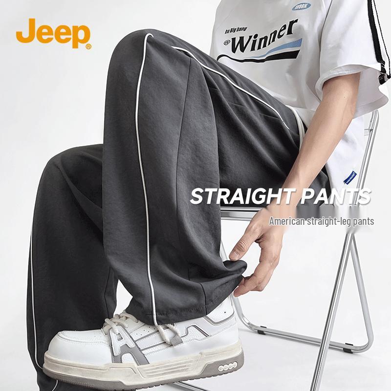 

JEEP Men s 2026 Summer Outdoor Casual Straight-Leg Pants M