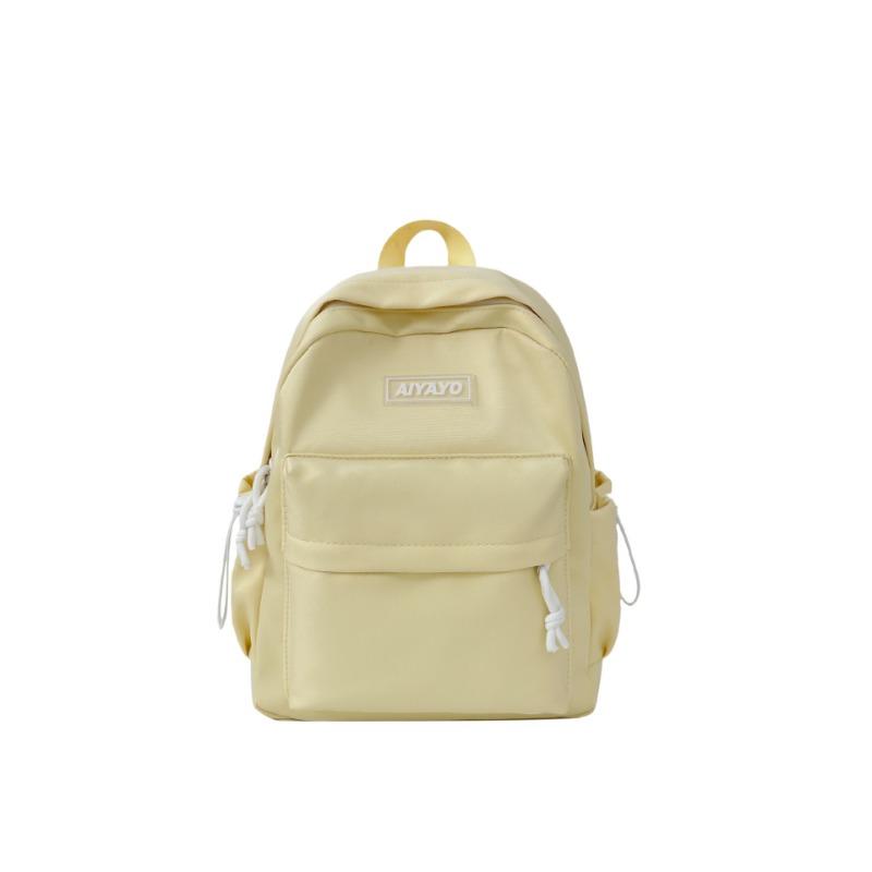 Small Fresh and Lovely Solid Color Students Study Spring Outing Small Schoolbag Simple Backpack