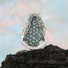 Elegant Natural Opal Ring for Women Big Colorful Gemstone 925 Sterling Silver October Birthstone Jewelry Light Luxury Gift