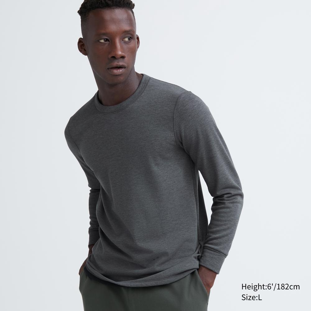 Uniqlo Long Sleeve Crew Neck T Shirt Mens Uniqlo Men's Washed