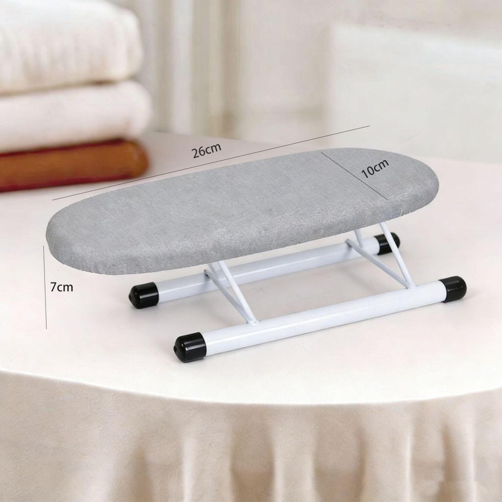 Compact Foldable Sleeve and Collar Ironing Board with Storage